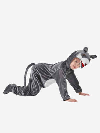 ワンジーパジャマ 着ぐるみ ハロウィン 動物 子供用 ポリエステル ジャンプスーツ