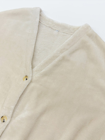 ポーラーフリースのツーピースコーデセット Vネックオーバーサイズジャケットとミニスカート 春のカジュアルコーデ レディース 2025