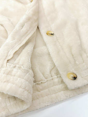 ポーラーフリースのツーピースコーデセット Vネックオーバーサイズジャケットとミニスカート 春のカジュアルコーデ レディース 2025