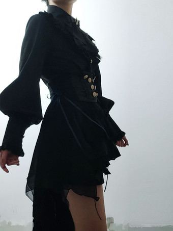 ゴスロリアクセサリー ブラックレース ポリエステルジャガード その他