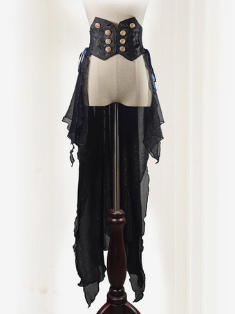 ゴスロリアクセサリー ブラックレース ポリエステルジャガード その他