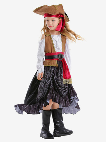 ハロウィン海賊コスチュームキッドドレスハットサッシュ衣装