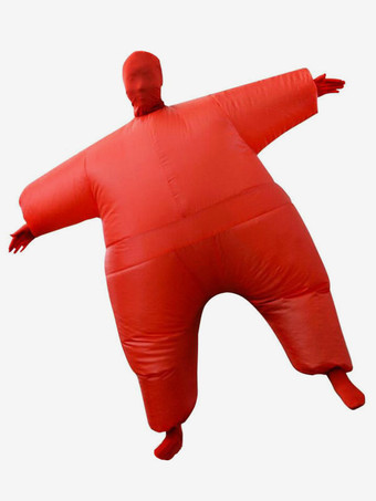 レッド 大人のためのハロウィン忍者インフレータブルコスチューム