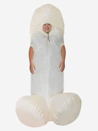 アイボリー 【3色展開】パーティーに！クリスマスに！セクシーな膨脹可能な陰茎のハロウィーン コスプレ 衣装スーツ