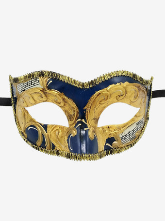 ダークネイビー大人のためのカーニバルマスク黒のプラスチックマスカレードコスチュームアクセサリー