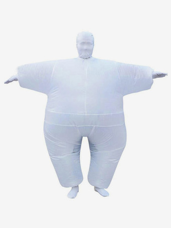 ホワイト 大人のためのハロウィン忍者インフレータブルコスチューム