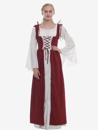 中世 ドレス 女性用 プリンセス 貴族ドレス イエロー メイド マルディグラ レトロ ヨーロッパ 宮廷風 中世 ドレス・貴族ドレス