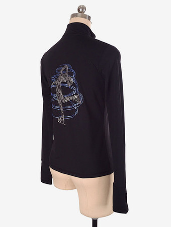 ブラックスケートコートビーズナイロンダンスコスチュームハロウィン