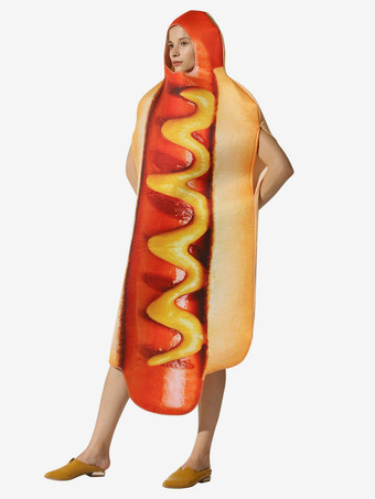 ホットドッグハロウィンコスチューム3Dプリントアダルトホリデーコスチューム