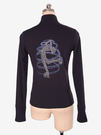 ブラックスケートコートビーズナイロンダンスコスチュームハロウィン