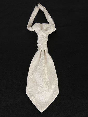 ホワイト 人のための黒のヴィンテージネクタイ貴族レトロコスチュームハロウィン