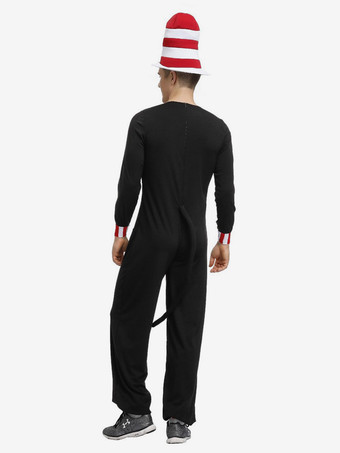 大人用 着ぐるみ パジャマ ペンギン ブラック ポリエステル マルディグラ 髪飾り ジャンプスーツ 男女兼用 コスチューム ハロウィン