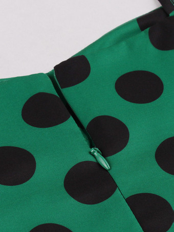 ヴィンテージドレス　1950年代オードリー・ヘップバーン風　ピンク　水玉　ノースリーブ　二次会　お呼ばれ　発表会　ロカビリーワンピース