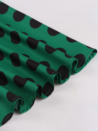 ヴィンテージドレス　1950年代オードリー・ヘップバーン風　ピンク　水玉　ノースリーブ　二次会　お呼ばれ　発表会　ロカビリーワンピース