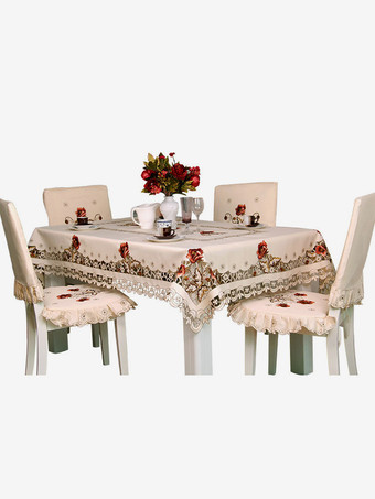 テーブルクロスヌードカラーポリエステルファイバーパーティー用品