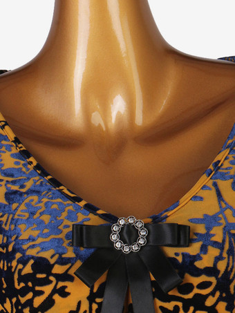 社交ダンスコスチュームオレンジ女性のライクラスパンデックスドレスダンスウェア