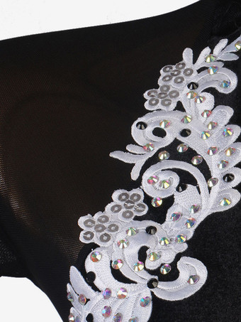 ラテンダンスコスチューム黒人女性のライクラスパンデックスドレス