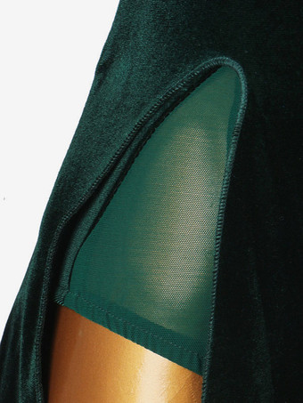 ラテンダンスドレスダークグリーンレディースライクラスパンデックスドレスラテンダンサーダンスウェア