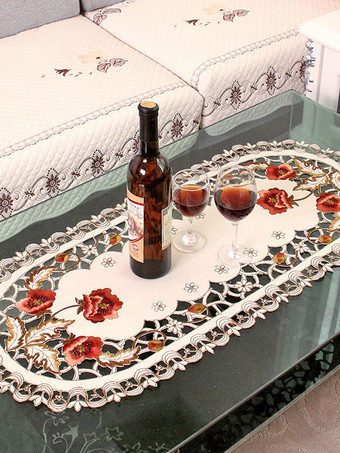 テーブルクロスヌードカラーポリエステルファイバーパーティー用品