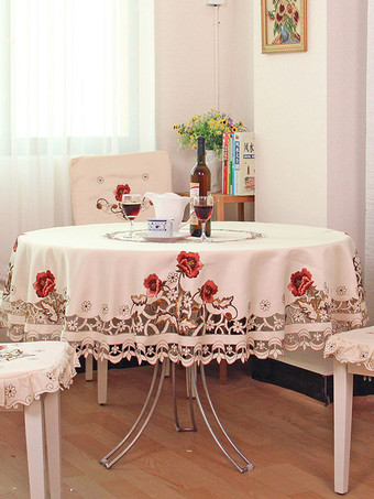 テーブルクロスヌードカラーポリエステルファイバーパーティー用品