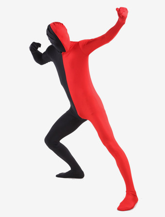 全身タイツ コスチューム カラーブロック ボディースーツ ユニセックス ハロウィン