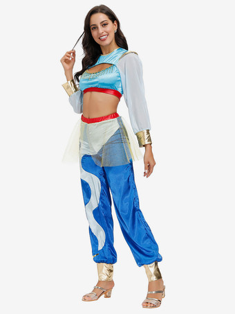 ベリーダンスコスチュームジャスミンアラジンハロウィン2点セット