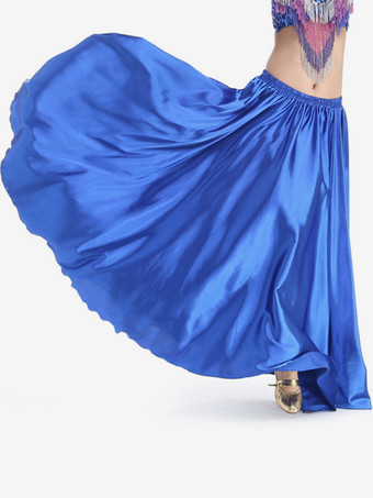 ロイヤルブルーボールルームダンスコスチュームスカートパープル女性トレーニングダンスボトムズ