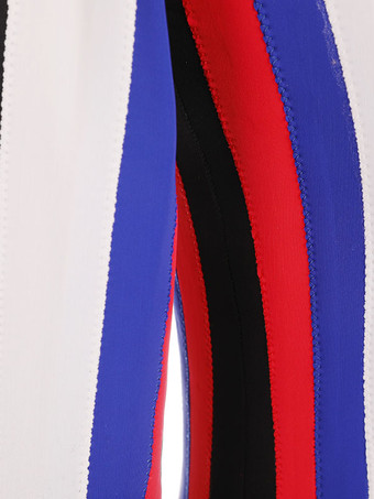 スケートドレスブラックポリエステルストライプダンス衣装