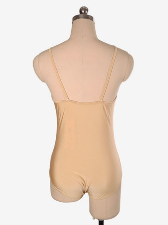 スケートドレスヌードポリエステルダンスコスチューム