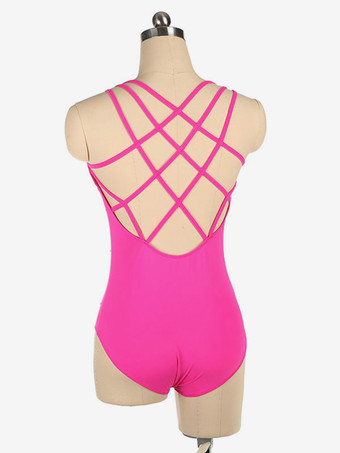 スケートドレスブルーポリエステルダンス衣装