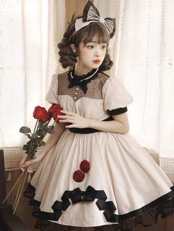【最新モデル】スイートロリータドレス コットン半袖ジャンパー スイートロリータドレス