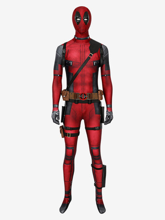 レッドマーベル・コミックデッドプール衣装コスプレ衣装ハロウィンデラックス版スーツ
