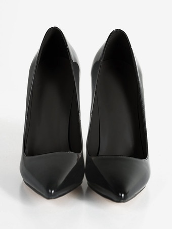 ハイヒール ブラック セクシー ポインテッドトゥ スティレットヒール パンプス 女性用