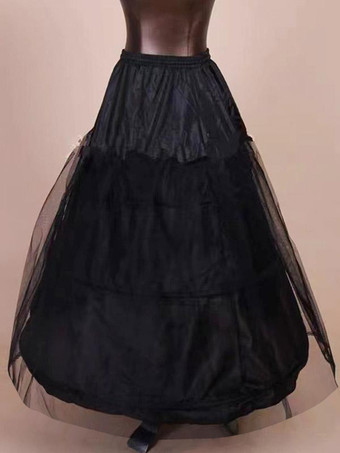 ブラック ゴスロリ ペチコート ポリエステル ティアード ゴスロリ ペチコート 女性用 ブラック ロリータ スカート