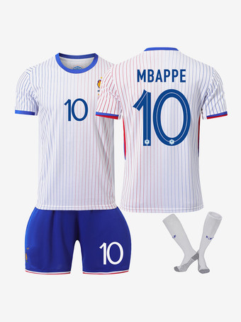 サッカーフランス代表 No.10 MBAPPE アウェイジャージ 欧州サッカー選手権2024 3枚セット