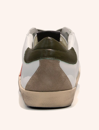   Herren Low Top Runde Zehenpartie Rot Sterne Print Casual Sneakers Schuhe