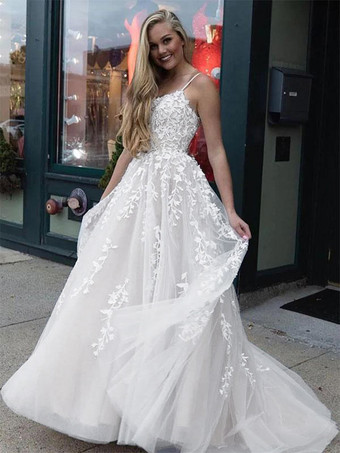 ホワイトプロムドレスラベンダー A ライン V ネック ノースリーブ レースアップ バックレス クロス ロング レース パーティー ドレス 結婚式のゲストドレス 無料カスタマイズ