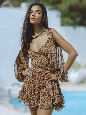 Leopard dress shops sexy