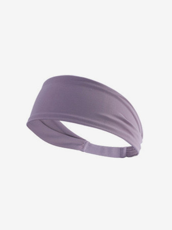 パープル ヘアバンド スポーツヘッドバンド ヨガ スポーツアクセサリー