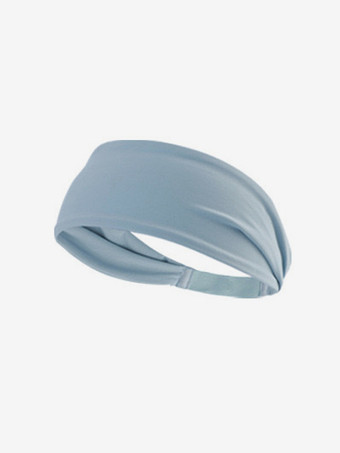 ライトスカイブルーヘアバンド スポーツヘッドバンド ヨガ スポーツアクセサリー