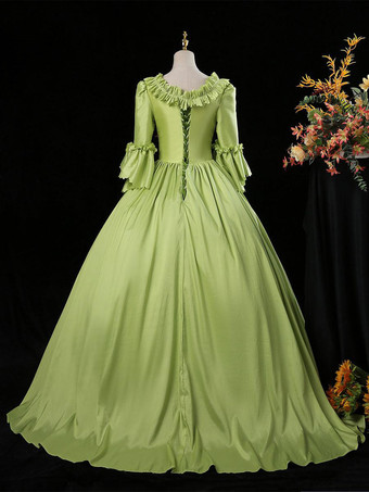 女性のためのレトロなコスチュームドレスTureRedユーロスタイルマリーアントワネットコスチューム18世紀のコスチューム バーガンディ