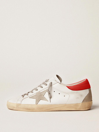 RotRoyalblaue Skate-Sneakers für Damen runde Zehenpartie Schnür-Sneakers