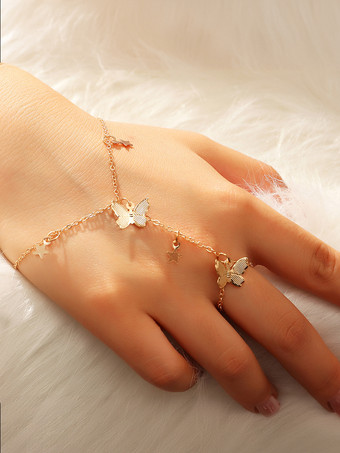 ブレスレット バタフライ スター クラシック ロマンチック テイル ブレスレット