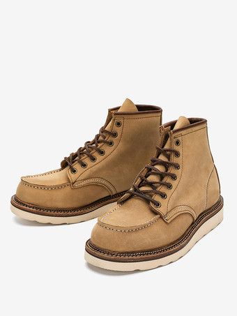 アプリコットメンズ マーティン ワークブーツ ディープブラウン 牛革 ラウンドトゥ コンバットブーツ