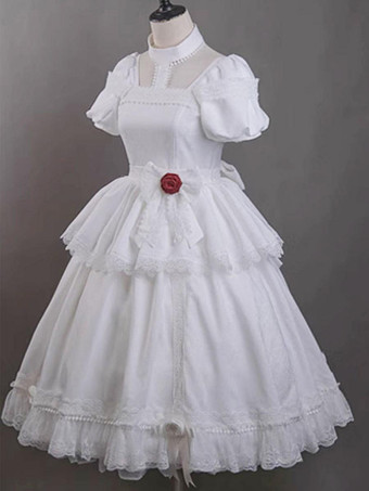   ゴスロリ ドレス フリル ローズ ブラック ブラック