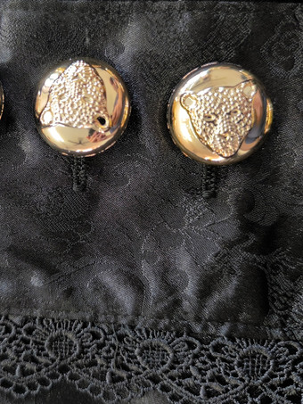 ゴスロリアクセサリー ブラックレース ポリエステルジャガード その他