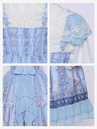 スイートロリータドレス ポリエステル ノースリーブ スイートロリータドレス