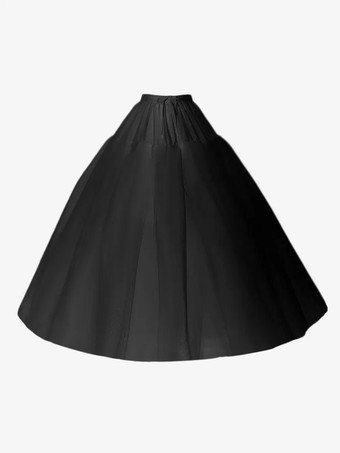 ブラック ポリエステル ロリータ ペチコート ティアード ホワイト ロリータ アンダースカート