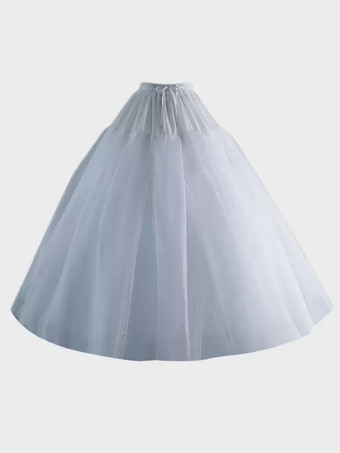 ポリエステル ロリータ ペチコート ティアード ホワイト ロリータ アンダースカート