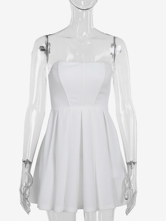 パーティードレス レッドデザインネックライン ノースリーブ セミフォーマルドレス